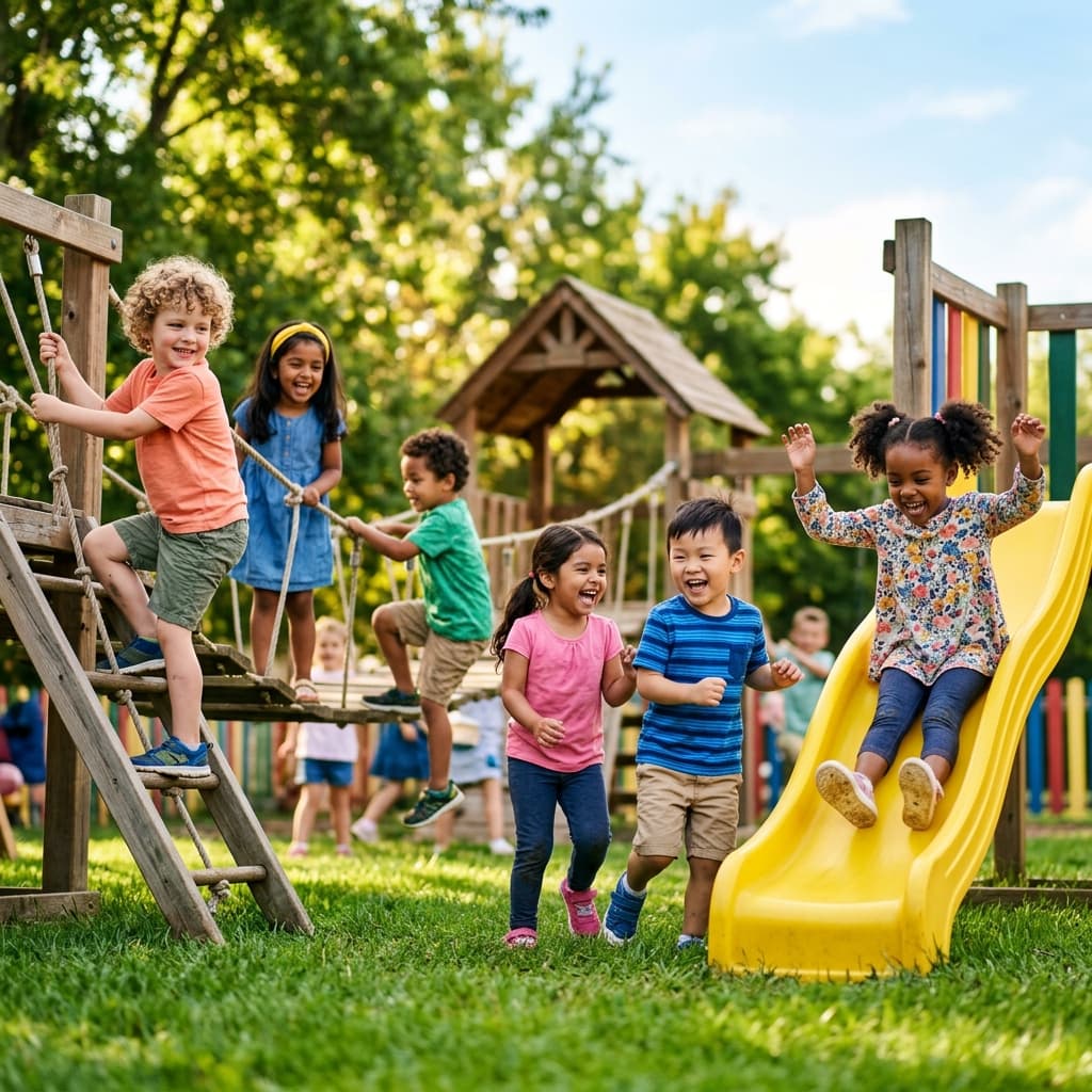 Kids Playing Outside